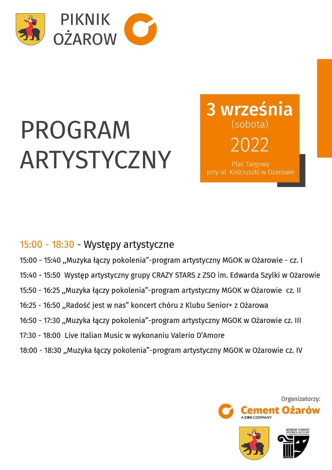 Program piknik Ożarów