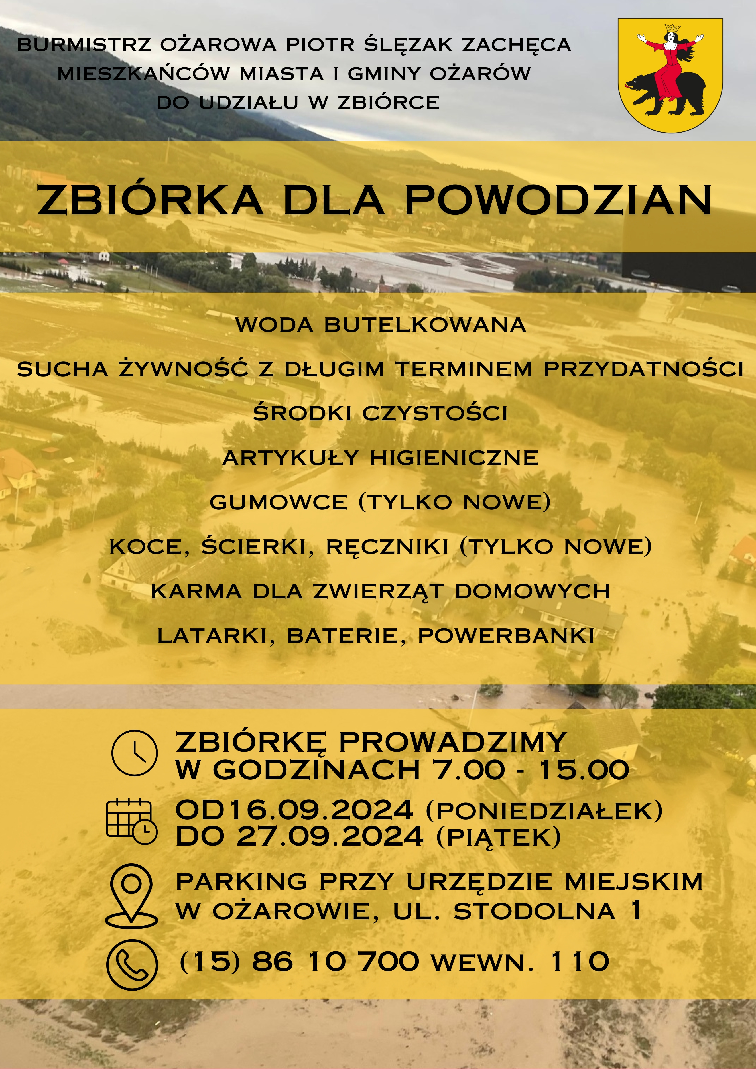 ZBIÓRKA DLA POWODZIAN