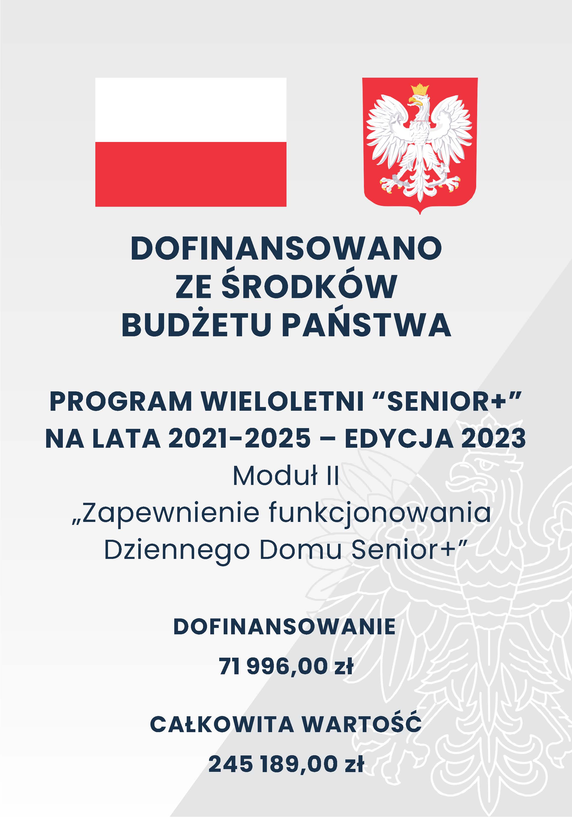 Plakat DOM Senior Ożarów